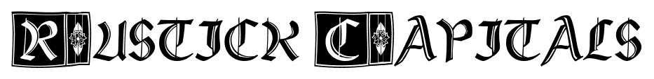 Rustick Capitals font